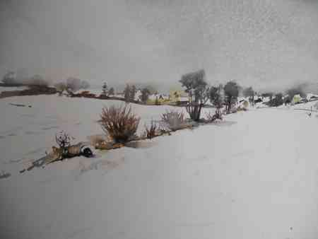 " Oberasbach im Schnee; von Gerhard Decker